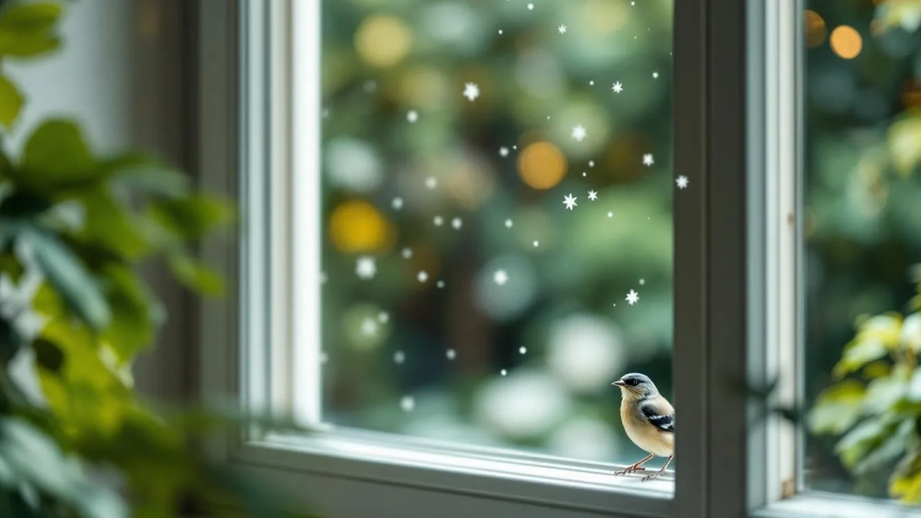 Vogelschutz am Fenster: Dieser einfache Trick verhindert Kollisionen an der Glasscheibe